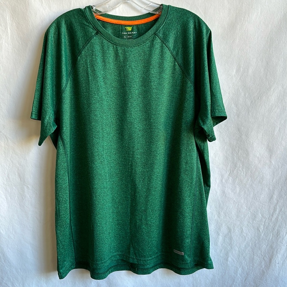 Tek Gear green heather athletic performance tee, size XL